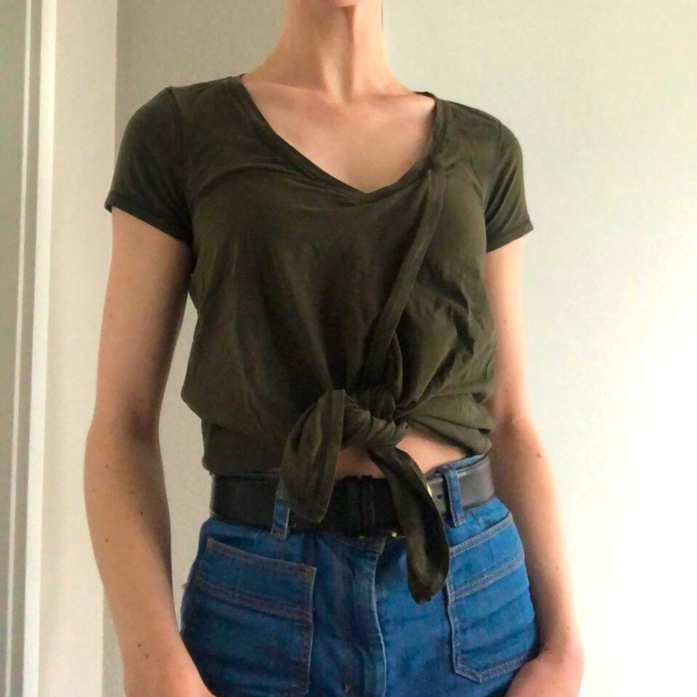 Lululemon tie-front shirt
